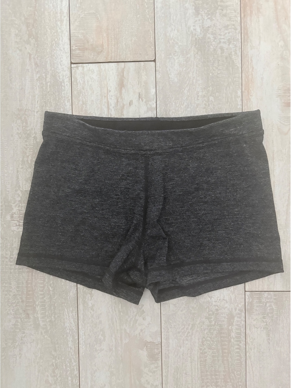 Lululemon Heathered Black Athletic Shorts Size Unknown Drawstring